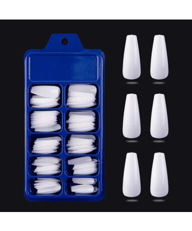 Buy STTOCE Acrylic Coffin Nail Tips - 10 Sizes Long Ballerina False Nails for DIY Nail Art & Salons - Buy Online on GoSupps.com