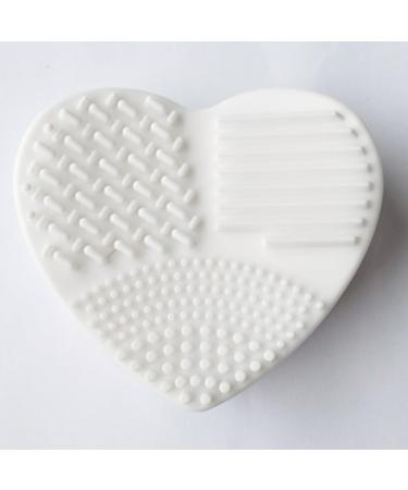 Silicone Heart-Shaped Makeup Brush Cleaning Tool | Egg Brush Cleaner for Beauty - Buy Online on GoSupps.com