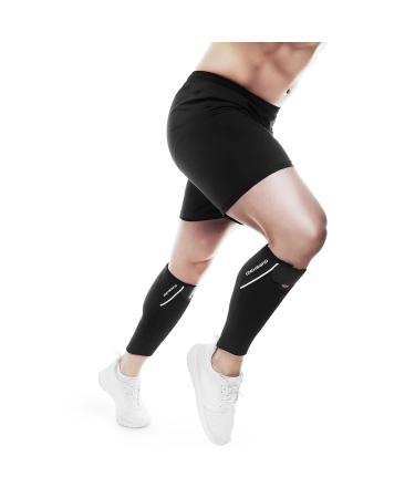 Rehband Calf Sleeve 5mm Neoprene - Unisex Compression Support for Running Football & Fitness | Black - XX-Large - Buy Online on GoSupps.com