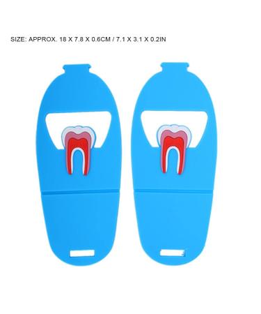2PC Tooth Shape Dental Card Holder - Multi-Colored | Best International Shipping - Buy Online on GoSupps.com