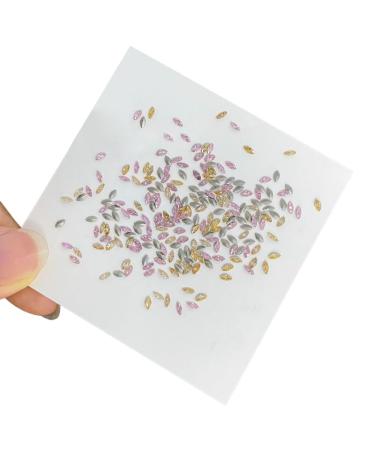 3D Crystal Rhinestones Flat Back Clear Stones for Art Decor and Rhinestones and with Pearl-Nail