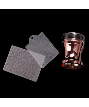 Rose Gold Nail Art Stamper Template - Soft Silicone French Smile Line Tools for Perfect Manicures - Buy Online on GoSupps.com