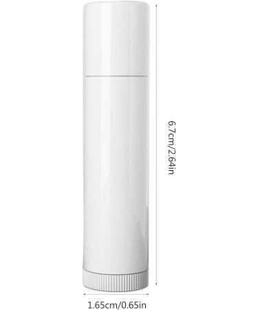 50pcs Empty Lipstick Tubes 5g Refillable Plastic Lip Balm Containers With Caps For DIY Homemade Lip Balms White Lip Balm Tubes - Buy Online on GoSupps.com