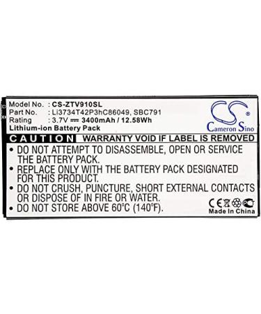 Buy SOBOUR Battery Replacement for ZTE Li3734T42P3hC86049 - Compatible with T9 V9 V9 Light Tab & More - International Shipping Available - Buy Online on GoSupps.com