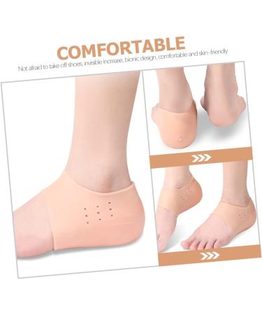NOLITOY Height Increasing Insoles - 5 Pairs Breathable Heel Socks for Men & Women | Invisible Foot Protection & Comfort - Buy Online on GoSupps.com