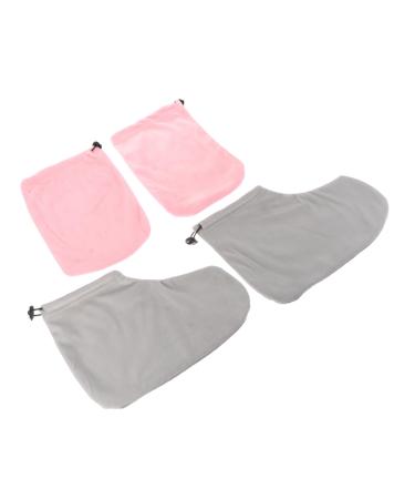 minkissy 1 Set Gloves Paraffin Wax Glove and Bootie Paraffin Wax Mitts Paraffin Wax Socks Heated Glives Tools Heat Tool Paraffin Wax Hand Cover Wax Foot Covers Paraffin Wax Cover