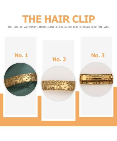 Metal Hairclip Metal Barrette French Hair Clip Retro Forest Moon Hairpin French Hairpin Women's Girls Fashion Hair Accessories Golden - Buy Online on GoSupps.com