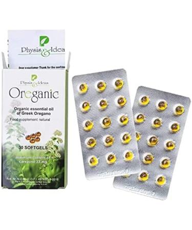 Oreganic Oregano Oil Softgels - 30 Capsules | Immune & Respiratory Support | 80% Carvacrol | Greek Oil of Oregano Probiotics | Non-GMO - Buy Online on GoSupps.com