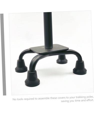 Healeeved 6-Pack Slipproof Crutch Tips | Rubber Trekking Stick Accessories for Hiking & Travel - Buy Online on GoSupps.com