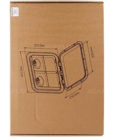 SEAFLO Marine Deck Access Hatch & Lid - 17.3 x 12.4 inches - Black - Buy Online on GoSupps.com