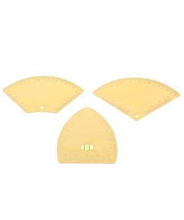 Happyyami Lot de 3 r gles de pr cision pour sourcils - Gabarit de maquillage pour le tra age des sourcils - Outil de mesure et de positionnement des pour une mise en forme dor e