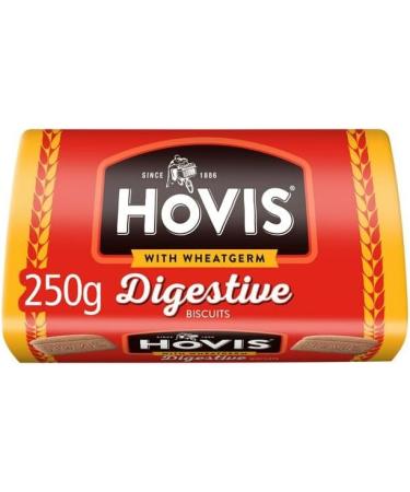 Jacob's Hovis Digestives Biscuits 5X250G Pack | Wheatmeal Biscuits | Suitable for vegetarians | Typical number of biscuits per pack: 21 | 105 biscuits - Buy Online on GoSupps.com
