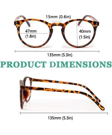 Vecien 3-Piece Reading Glasses Set - Spring Hinge Matte Finish Ultra-Clear Crystal Lenses Blue Light Filter 3.0 Diopters for Men & Women - Buy Online on GoSupps.com