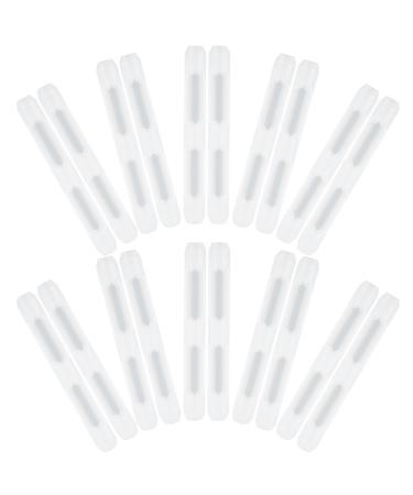 Healvian 10 pairs of glasses solid earrings ears for glasses glasses brake br) brass patches glasses holder glass holder made of silicone glasses ear holder glasses cover white portable pebble gel