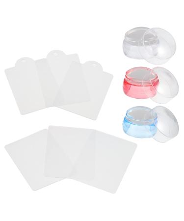 Beaupretty 3 sentences nail art silicone stamp clear nail stamp lye stamp for nail stamps stamp set for nail art fingernail stamp nailart stamper clear plate pebble gel manicure child