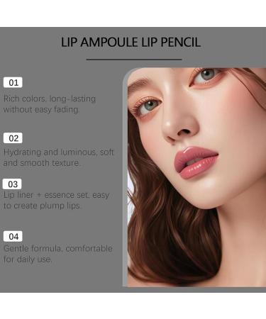 Color-Rich Lipampoules with Matching Lip Liner 6 Color Moisturizing Lips Long-Lasting Moisturizing Lip Oil Smooth Application Non-stick to Cup Create a Natural Color (05#) - Buy Online on GoSupps.com