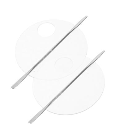 Ipetboom Ipetboom Cosmetic Mixing Palette with 1 Spatula Foundation Mixing Tray Travel Size Palette for Beginner Artists