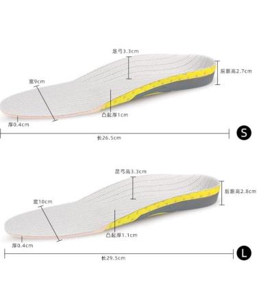 Flat Foot Correction Insoles for Men & Women - Sports Arch Support Breathable & Sweat-Absorbent - 37 White Dinosaur Doodle - Buy Online on GoSupps.com