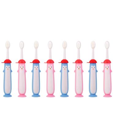 FRCOLOR 8 Pcs Toothbrush Children PP Cartoon Travel Accessories