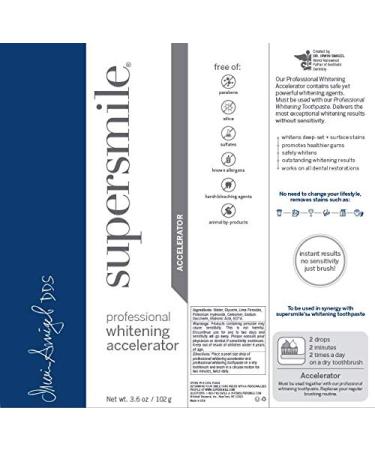 Supersmile Professional Whitening Accelerator - Safe & Effective Whitening (3.6 Oz) - Buy Online on GoSupps.com