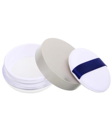 MERRYHAPY MERRYHAPY Loose Powder Container Refillable Empty Makeup Powder Container Loose Powder Compact Travel Box Empty Powder Jar with Puff for Loose Powder Storage in Makeup (30g)