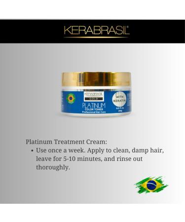 Platinum Hair Treatment Mask 250g - Advanced Blonde Enhancing Keratin Formula for Strength & Luminosity - Shop Now - Buy Online on GoSupps.com