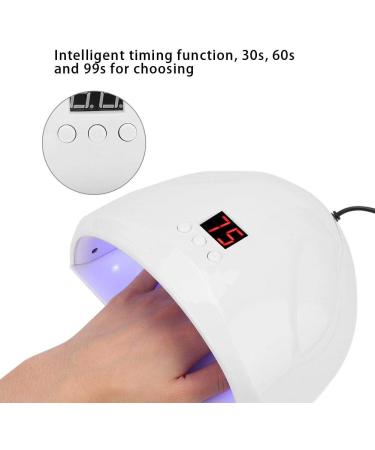 36w nail dryer lamp fashion nail hardening machine manicure tool smart led uv gel nail polish dryer lamp nail polish dryer for normal nail polishes with 12 light beads(White) - Buy Online on GoSupps.com