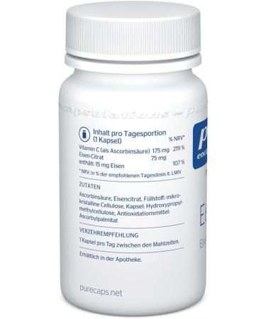 Buy Pure Encapsulations IRON-C - 60 Capsules - Premium Iron Supplement for Optimal Health | International Shipping Available - Buy Online on GoSupps.com
