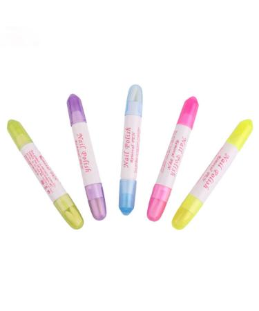 WOIWO 5 PCS Nail Polish Remover Pen To Correct Finger Edge Stain Remover Pen To Clean And Wipe Off Nail Polish Remover Pen