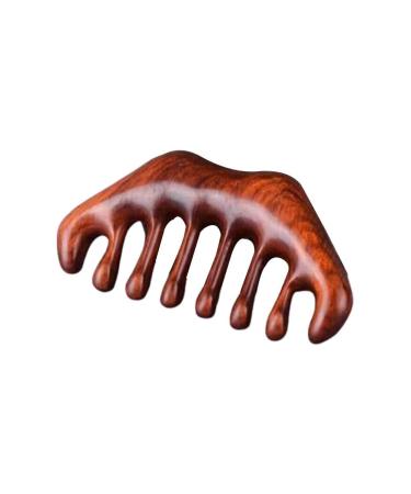 Head Meridian Massage Comb Green Sandalwood Five Wide Teeth Hair Brush Therapy Comb Blood Circulation Acupuncture V1N6 stat
