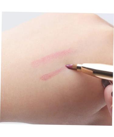Angoily Applicator Concealer Brush Make up Double-sided Lip Brush Dual End Lip Brush Retractable Lipbrush Makeup Brushed Lip Gloss Lip Makeup Lip Printable Eyebrow Brush 14.5*1*1cm Golden - Buy Online on GoSupps.com