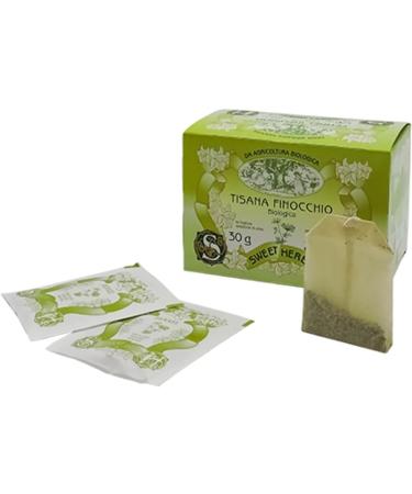  Apicoltura Brezzo Sweet Herbs | Digestive Herbal Tea with Fennel | Organic Fennel Infusion After Meal - 2 x 20 Filters in Individual Bags (60 Gr) - Buy Online on GoSupps.com