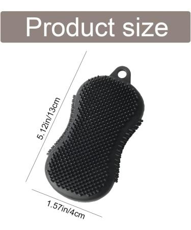 Flexible Silicone Body Scrubber & Scalp Exfoliator - Dandruff Brush for Baby Shower Bath - Men, Women & Kids - Buy Online on GoSupps.com