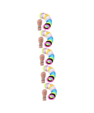 UPKOCH 750 Pcs Bracelet Hair Bands Elastic Hair Ties Disco Bracelets Neon Jelly Bracelets Color Hair Ribbons Wrist Armbands Silica Shine Hair Ring