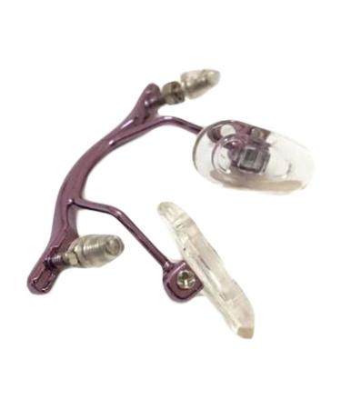 BEGISA Eyeglass Nose Pads 1 Piece Metal Nose Bridge Replacement for Rimless Glasses Frame Purple