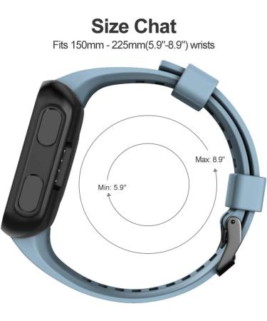 Meifox Compatible with Garmin Forerunner 35 Band Solf Silicone Replacement Bands for Garmin Forerunner 35 Watch (Cyan) - Buy Online on GoSupps.com