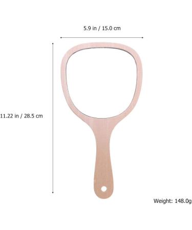 Beaupretty Vintage Wood Handheld Mirror - Portable Vanity & Barber Mirror for Salon Women - Buy Online on GoSupps.com