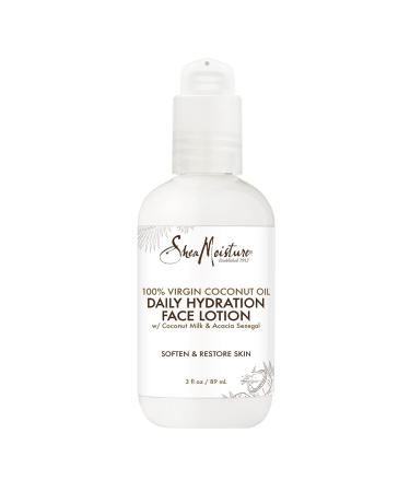 Sheamoisture Daily Hydration Face Lotion for All Skin Types 100% Virgin Coconut Oil for Daily Hydration 3 oz - Buy Online on GoSupps.com