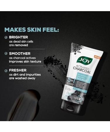 Charcoal Face Wash for Oily Skin | 2x100ml | Controls Oil Removes Dirt Fights Pollution Blackheads & Acne - Activated Charcoal Cleanser - Buy Online on GoSupps.com