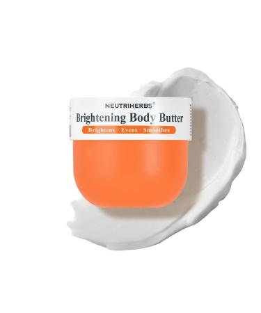 Neutriherbs Brightening Body Butter 280G Moisturising Body and Radiant Dull Skin Body Cream for Dark Underarms Knees & Elbows Niacinamide Arbutin & Shea Butter Dry Skin Moisturiser