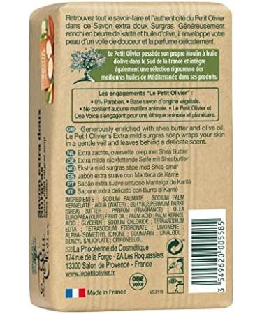 LE PETIT OLIVIER - Gentle Solid Soap with Shea Butter 250G - Pack of 4 - Buy Online on GoSupps.com