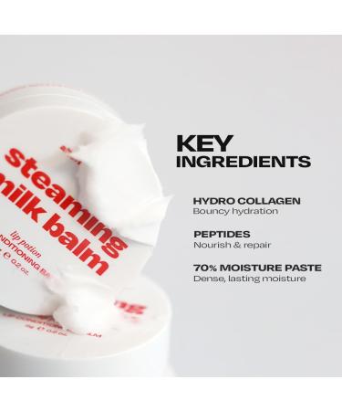 alternativestereo Lip Potion Steaming Milk Balm Korean Lip Butter Balm & Overnight Sleeping Mask for Flaky Dry Lips Weightless Hydration with Peptides & Collagen 6g - Buy Online on GoSupps.com