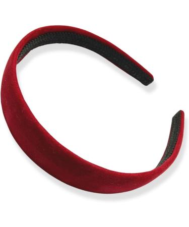 Topkids Accessories Velvet Alice Bands Luxury Headband Head Band Hairband Hair Band Adult Women Ladies Girls Kids Wedding Bride Fashion Aliceband Wonderland 2.5cm 1" Thick Wide (Wine) - Buy Online on GoSupps.com