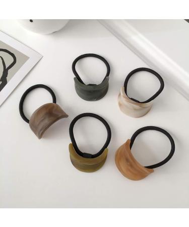 GSHLLO 3 PCS Acrylic Cuff Hair Ties - Ponytail Holders for Women and Girls - Buy Online on GoSupps.com