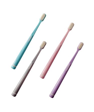 Minkissy 4 pieces of soft toothbrush for pregnant microhaar toothbrushes Postpartal mouth cleaning tooth cleaning tool ultra toothbrush micro toothbrush oral care tools