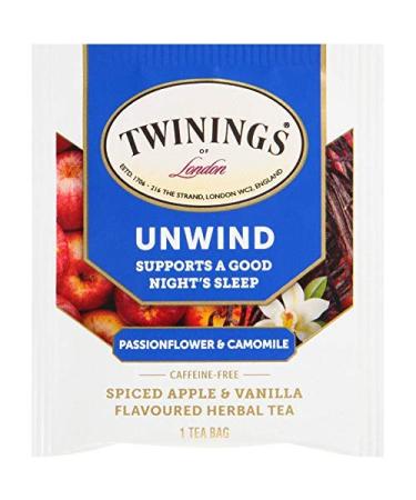 Buy Twinings Unwind Herbal Tea - Passionflower & Chamomile, Caffeine Free, 18 Tea Bags - Buy Online on GoSupps.com