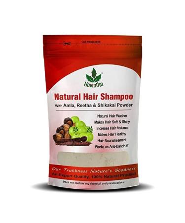 Natural Hair Shampoo for Hair 8 oz  AMLA REETHA SHIKAKAI POWDER (Phyllanthus emblica  Sapindus mukorossi  Acacia concinna) Product of Havintha  227g 8 Ounce (Pack of 1)