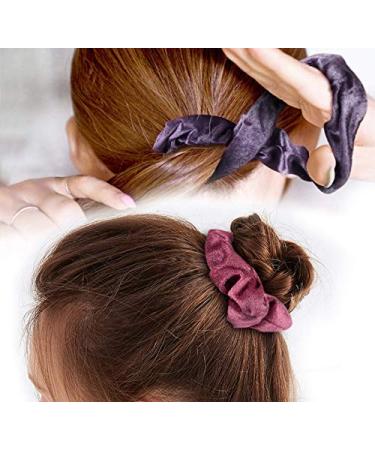 24PC Colorful Elastic Hair Ties | Monochrome Rubber Bands & Ponytail Holders for Girls & Women Fashionable Hair Jewelry - Buy Online on GoSupps.com