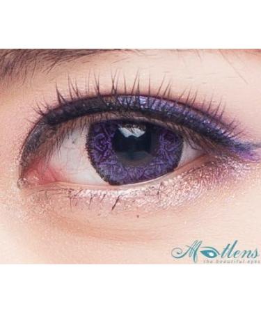 Buy Matlens Trendy Purple Violet Big Eyes Colored Contact Lenses - Nudy Pzx-215 | 2 Lenses + Container & 50ml Care Solution - International Shipping Available - Buy Online on GoSupps.com