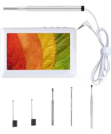 Ear Wax Removal Tool 3.9mm HD Ear Wax Removal Otoscope with 6 LED Lights Endoscope Ear Tip 4.3 Inch Screen